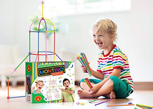 A Alexander-Animals Montino Juego de construcción con Varillas y Conexiones, 75 Piezas con Elementos de plástico, Juguete Educativo para niños a Partir de 5 años, Color (Z.P 2278)