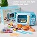 Produktbild Mikrowelle Spielzeug, Küche Kochen Simulation Rollenspiel,Mikrowelle Geschirr Spielzeug mit Lichtern und Geräuschen für Kinder Kleinkinder Jungen Mädchen Geburtstag