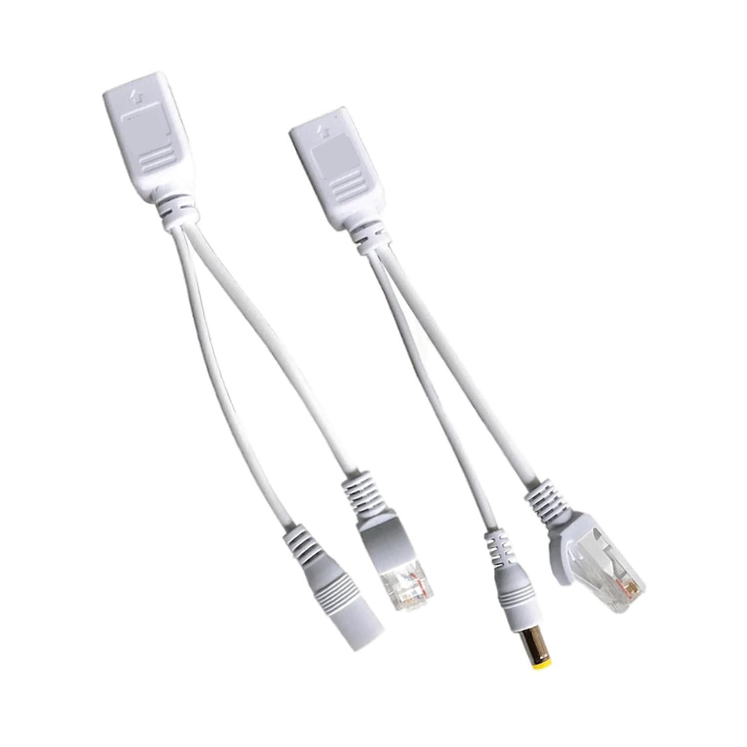 Speedio Passive PoE Injector and Splitter Kit | RJ45 Ethernet Power Adapter with DC Plug | PoE for IP Cameras, Access Points, Routers | CAT5/CAT6 LAN Cable Compatible – White (Pair) (1)-image-21