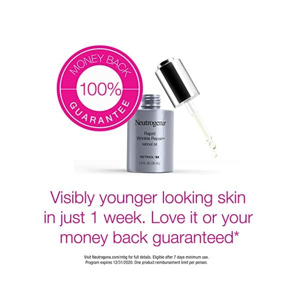 Neutrogena-Rapid-Wrinkle-Repair-Retinol-Anti-Wrinkle-Oil-Lightweight-Anti-Wrinkle-Face-Serum-to-Fight-Dark-Spots-Deep-Wrinkle-Treatment-03-Concentrated-Retinol-10-fl-oz Neutrogena Retinol Face Oil .3% Concentrated, Rapid Wrinkle Repair, Daily Anti-Aging Face Serum to Fight Fine Lines, Deep Wrinkles, & Dark Spots, 1.0 fl. oz