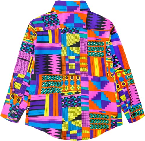 Little Boys African Print Shirt Kente Children's Shirt Ankara Short Sleeved Shirt2