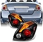 AKKON - Fits Altima 4 Door Sedan Black Tail Lights Brake Lamps Driver Left + Passenger Right Side Replacement