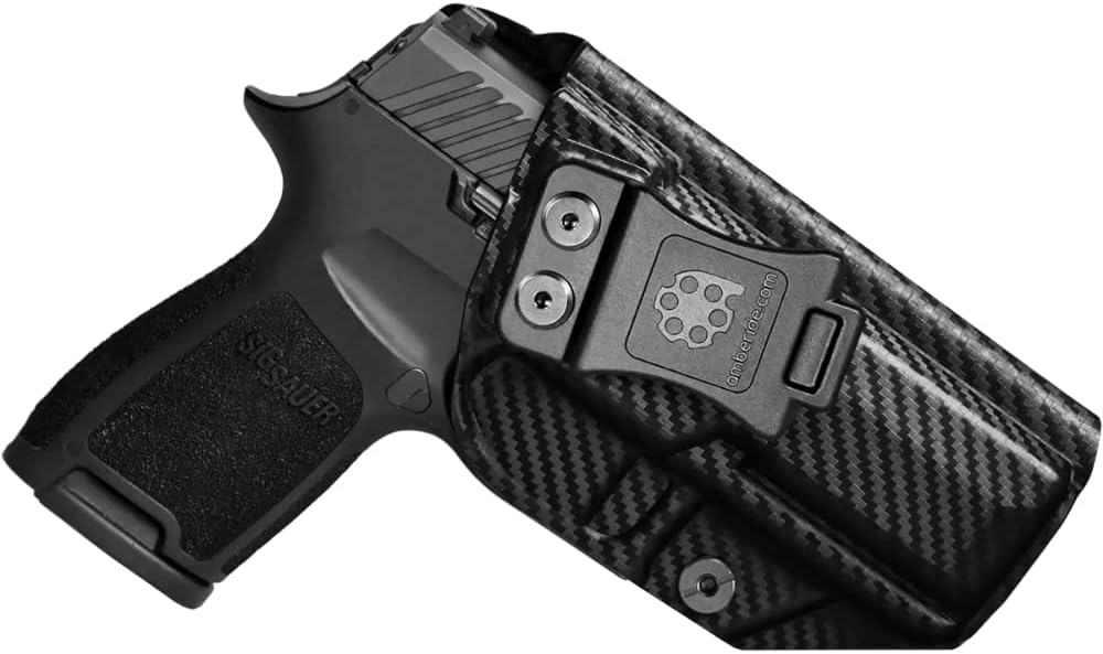 IWB Kydex Holster for SIG Sauer P320 Carry/Compact / M18, Concealed Carry, No Optic/No Laser, Adjustable Cant, Secure Retention, Made in USA