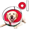 Inflatable dog cone collar with enhanced anti licking soft neck donut for dogs cats recovery pet cone collar after surgery for large medium small dogs watermelon x large  urban country home decor