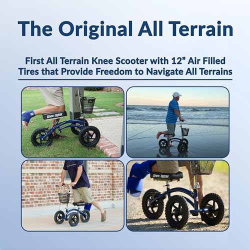 Kneerover Original Steerable All Terrain Knee Scooter For Adults For Foot Surgery Heavy Duty Knee Walker thumb #2