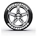 Without 1.06 □ Auto Reifen Dekor Aufkleber PVC Letterring Kit DIY 3D Reifenabziehbilder Auto Tuning Brief Kit personalisierte Autoreifendekoration (Color Name : BRIDGESTONE, Size : 4 Sets)