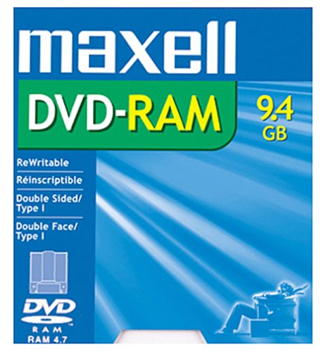 Maxell DVD-RAM Media 9.4GB Double Sided Rewritable (1-Pack)