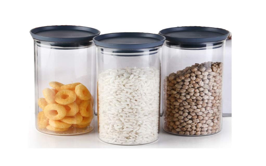 Machak Xllent Containers for Kitchen Storage Plastic, Unbreakable Airtight, Grey (3, 900ml) (B08CLQD5RT) Amazon Price History, Amazon Price Tracker