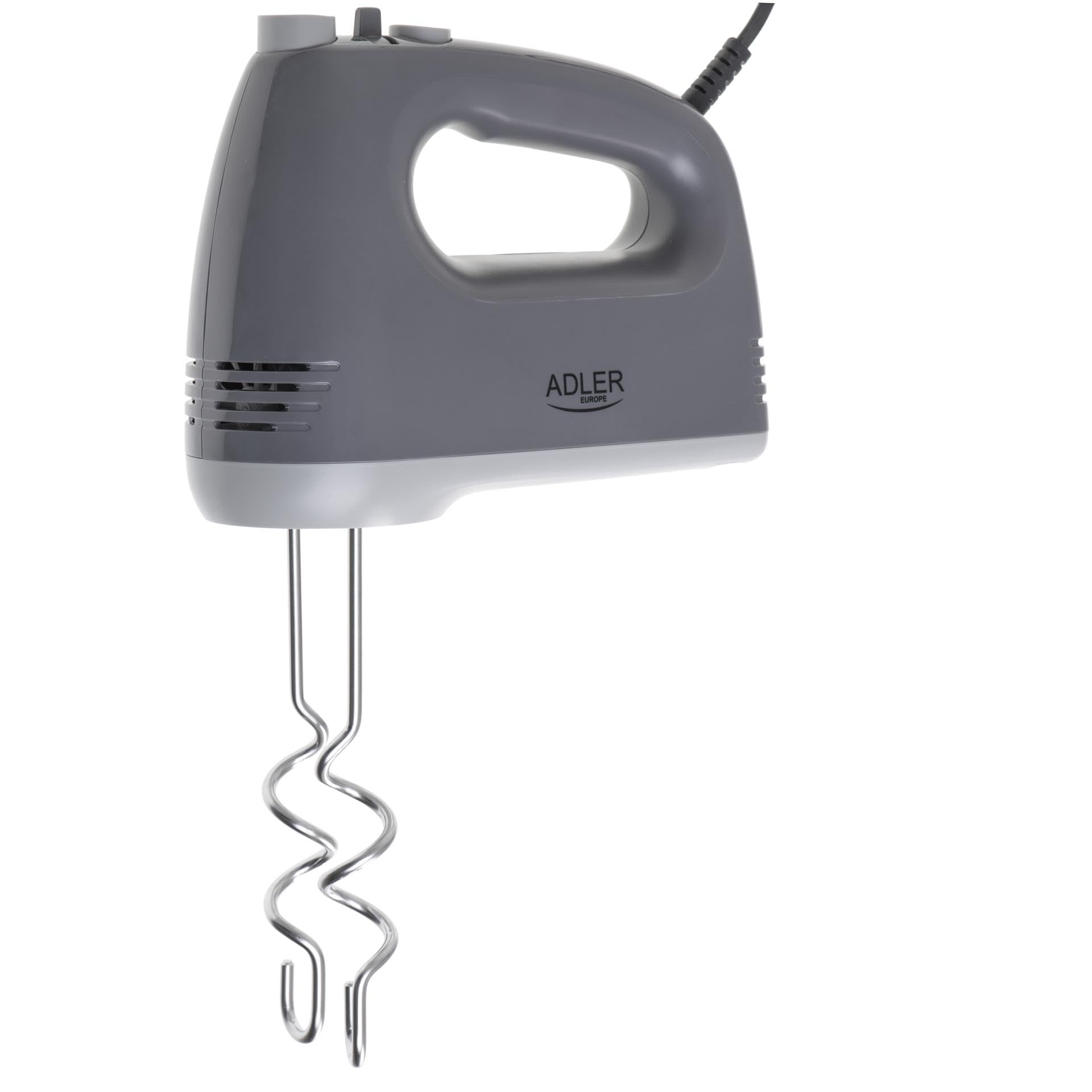 Adler AD 4231 Mixeur plongeant 750 W, 5 vitesses et fonction turbo, embouts en acier inoxydable de 21 cm, séparateur de jaunes d'œufs, pelle