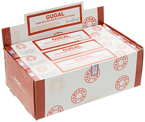 STAMFORD INC 37271 Gugal Traditional Masala Incense, 15 Sticks x 12 Packs, One Size