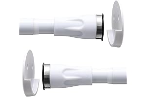 Barra de cortina de ducha expandible de 43 a 73 pulgadas, barra...