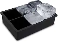 Forma De Gelo Silicone 6 Cubos Grandes Para Drinks Com Whisky Gin Vodka Refrigerantes Gelos de 5 Centímetros