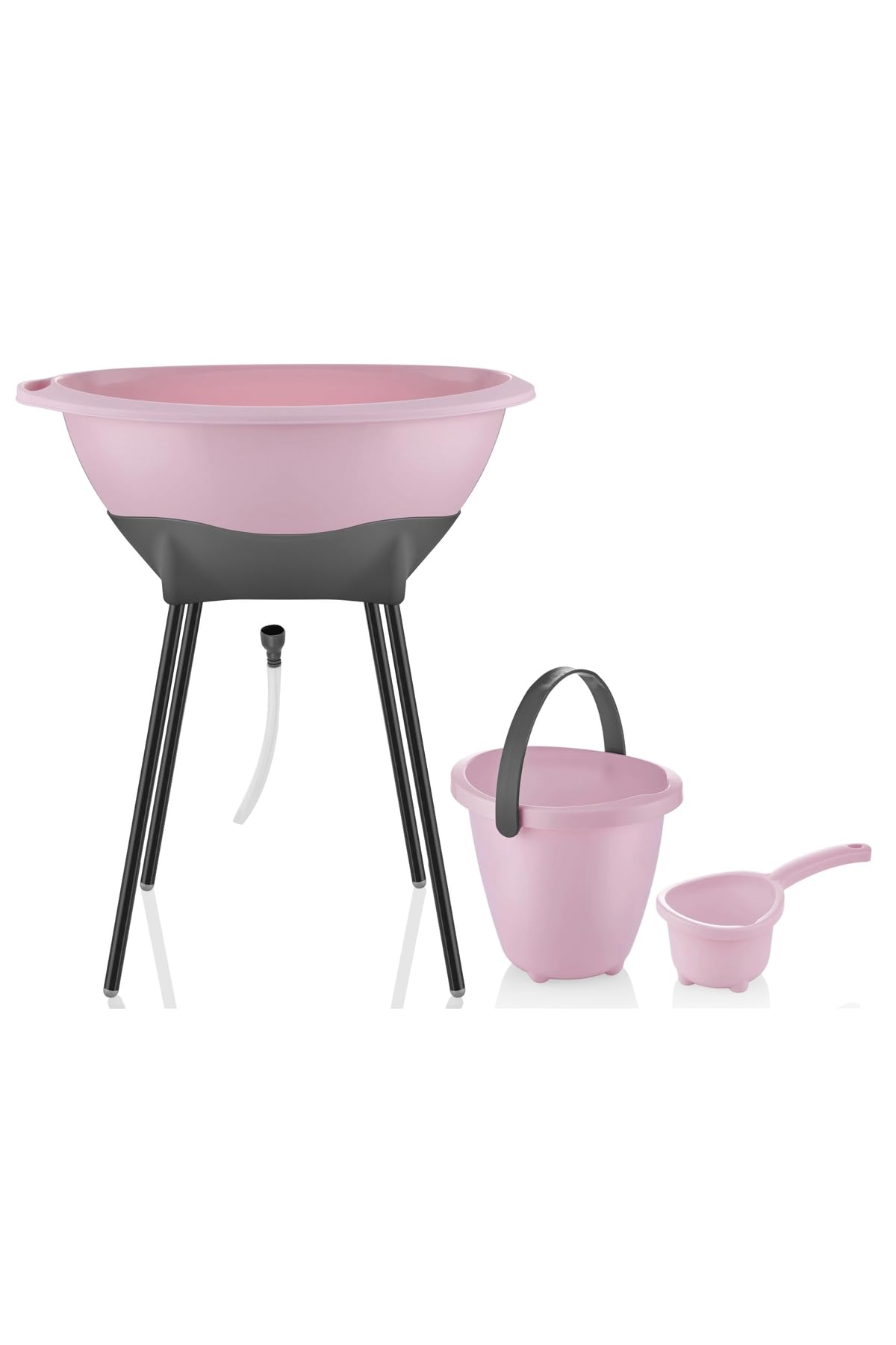 Babyjem Baby Badewanne Set Elegantes Babybadewanne Set Babywanne, Rosa