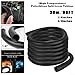 Ribbed Protective Tubing for Wires Polyethylene Sleeve for Various Applications Including Automotive and Industrial Wiring (3/8 inch)