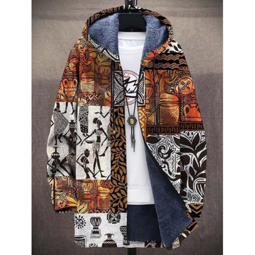 Fleece Lined Zip Up Hoodie for Men Graphic Warm Cool Zipper Hooded Sweatshirt Stylish Cozy Fall Winter Cardigan2