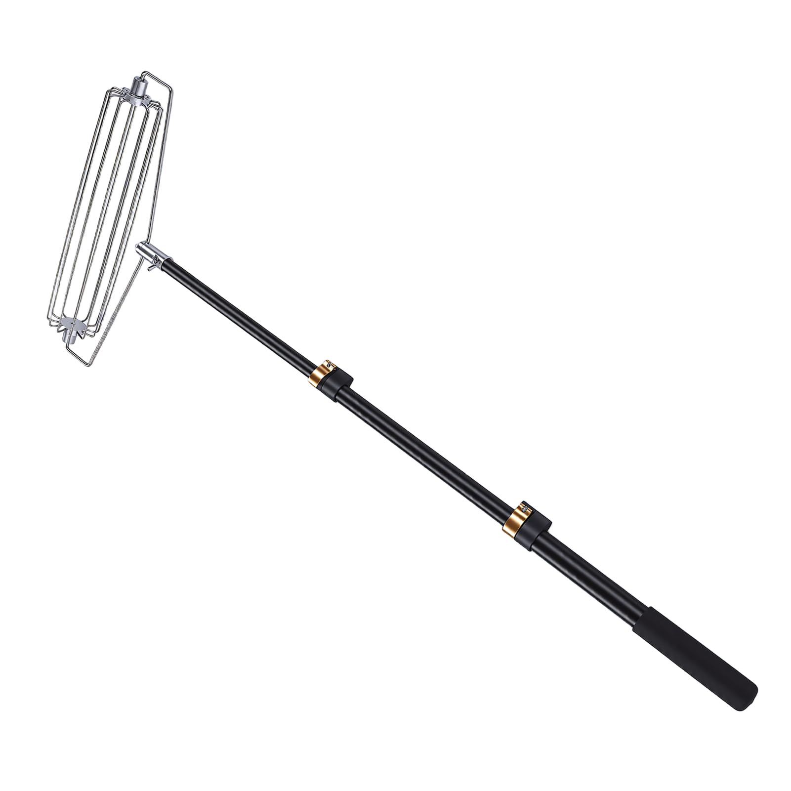 Rastrillo de Trampa de de Acero Inoxidable 304 para Campos de Golf Rastrillo de Retráctil con Poste de Aluminio de Esponja EVA Resistente para Trampas de Pistas Atléticas Playa