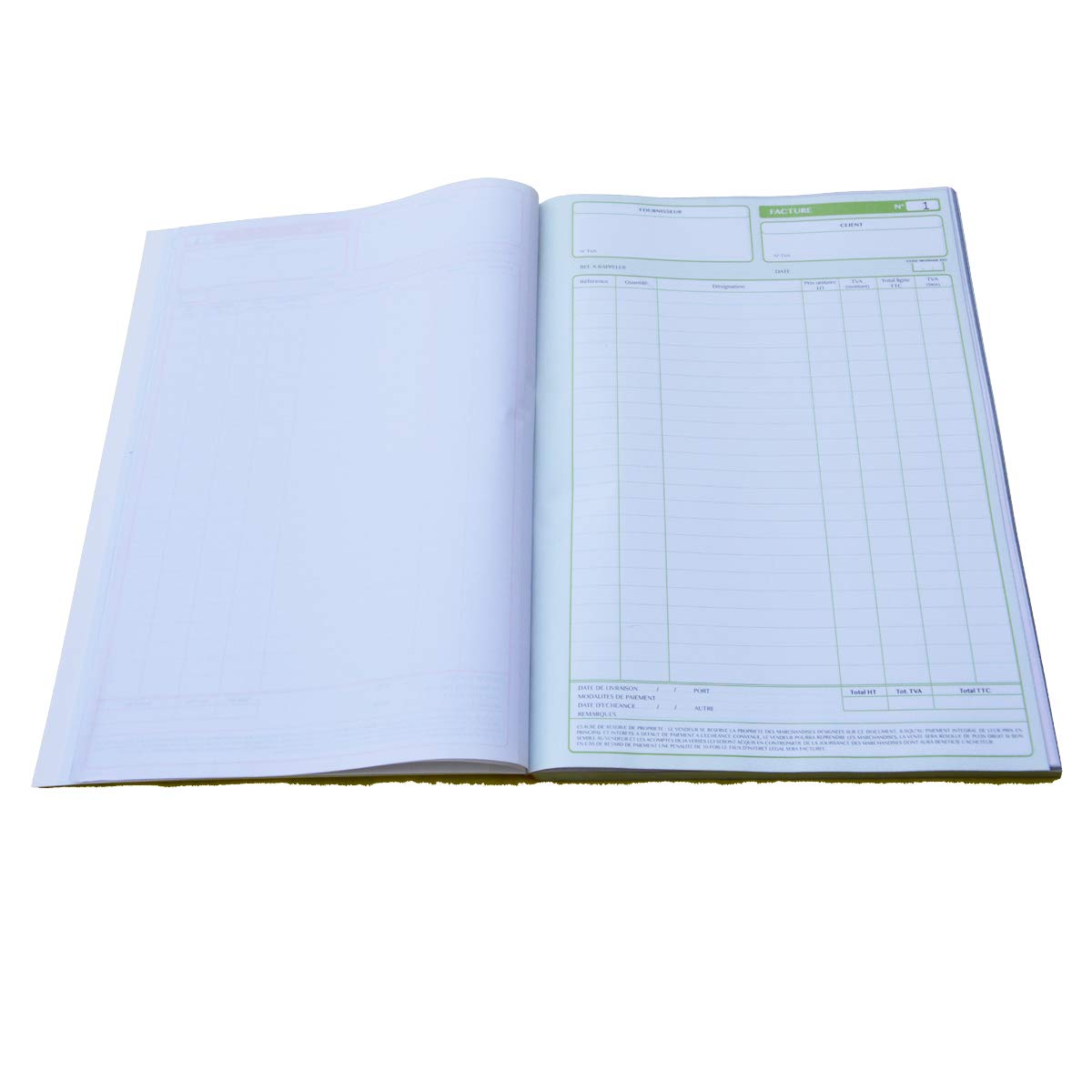Manifold Factures avec mention de TVA Tripli A4 Taille: 210 x 297 mm / 21 x 29,7 cm Foliotage 50 feuillets Tripli autocopiants EZ Office