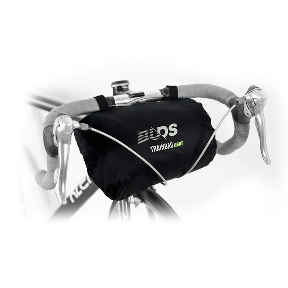 TRAINBag Light de Buds-Sports - Funda especial para bicicleta y BTT (130 x 90 cm), para viajar con tu bicicleta o bicicleta de montaña, ideal para bicicleta y ciclismo de montaña (Negro)