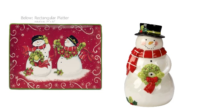 スノーマンセット Amazon.com: Certified International Holiday Magic Snowman 9
