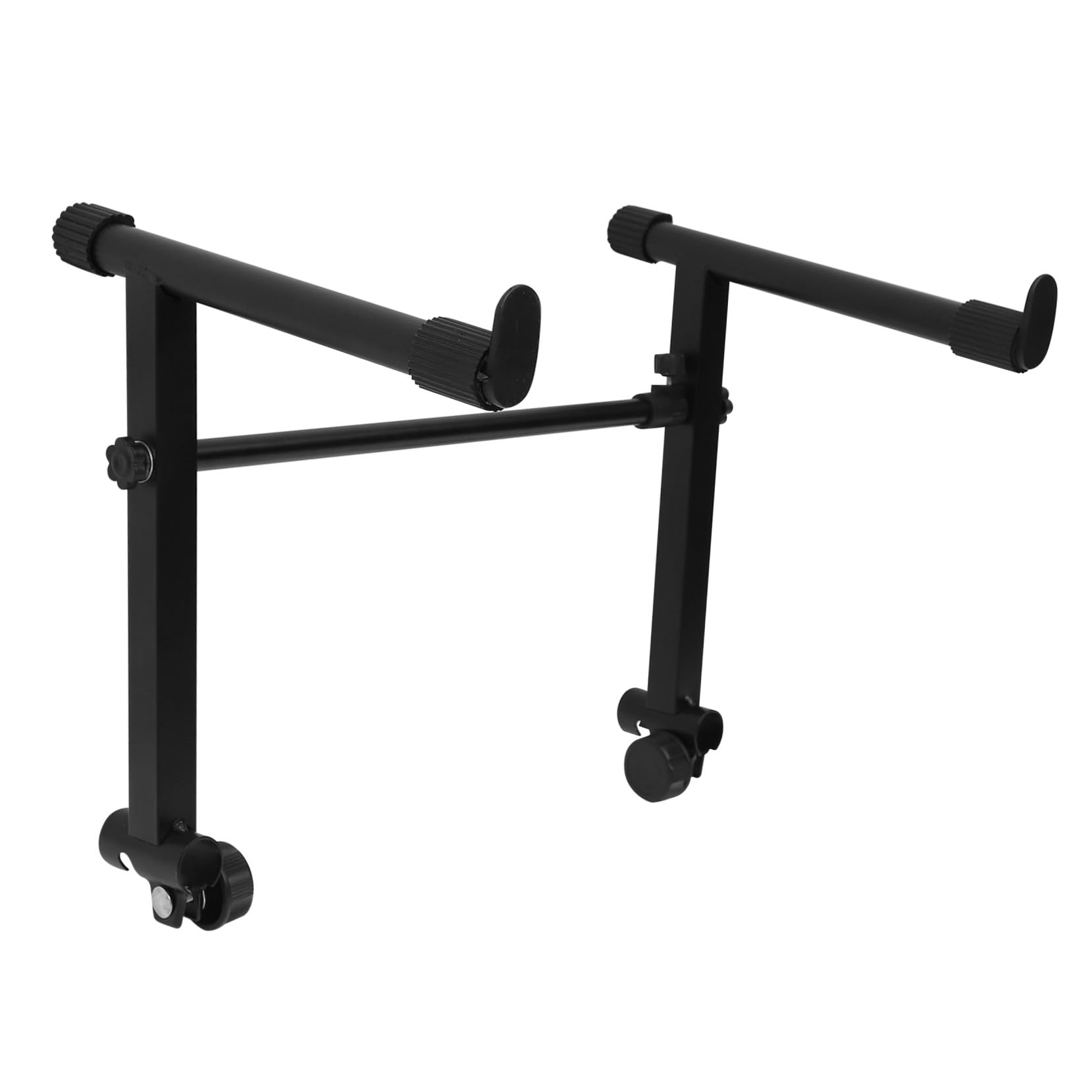 SOLUSTRE Soporte Aleatorio Reforzadas Teclado Electrónico para Doble Patas de Estilo Hierro Goma , Fácil Instalación Protección y Piano Digital en Estudios y Escenarios