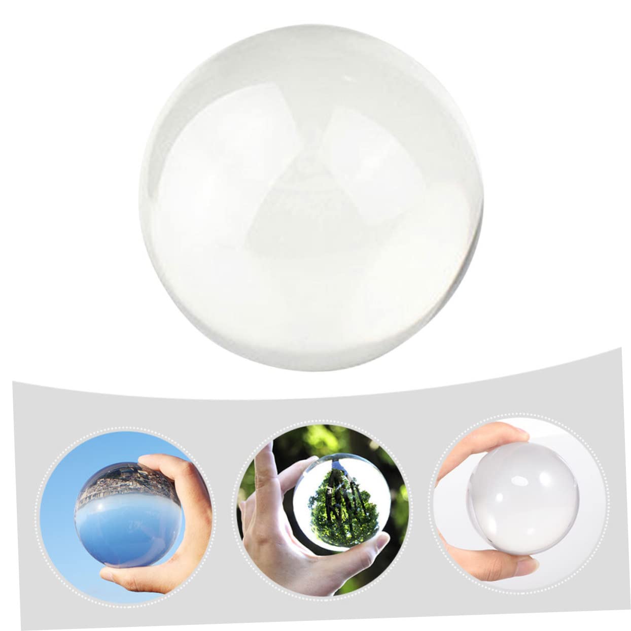 WHAMVOX 3pièces Balle De Jonglage Transparente Acrylique Accessoire De Performance Pour Artistes Et De Jonglage