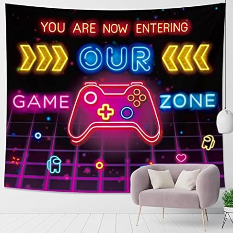 DESIHOM Game Tapestry in Polyester 59x51 Inch Cover