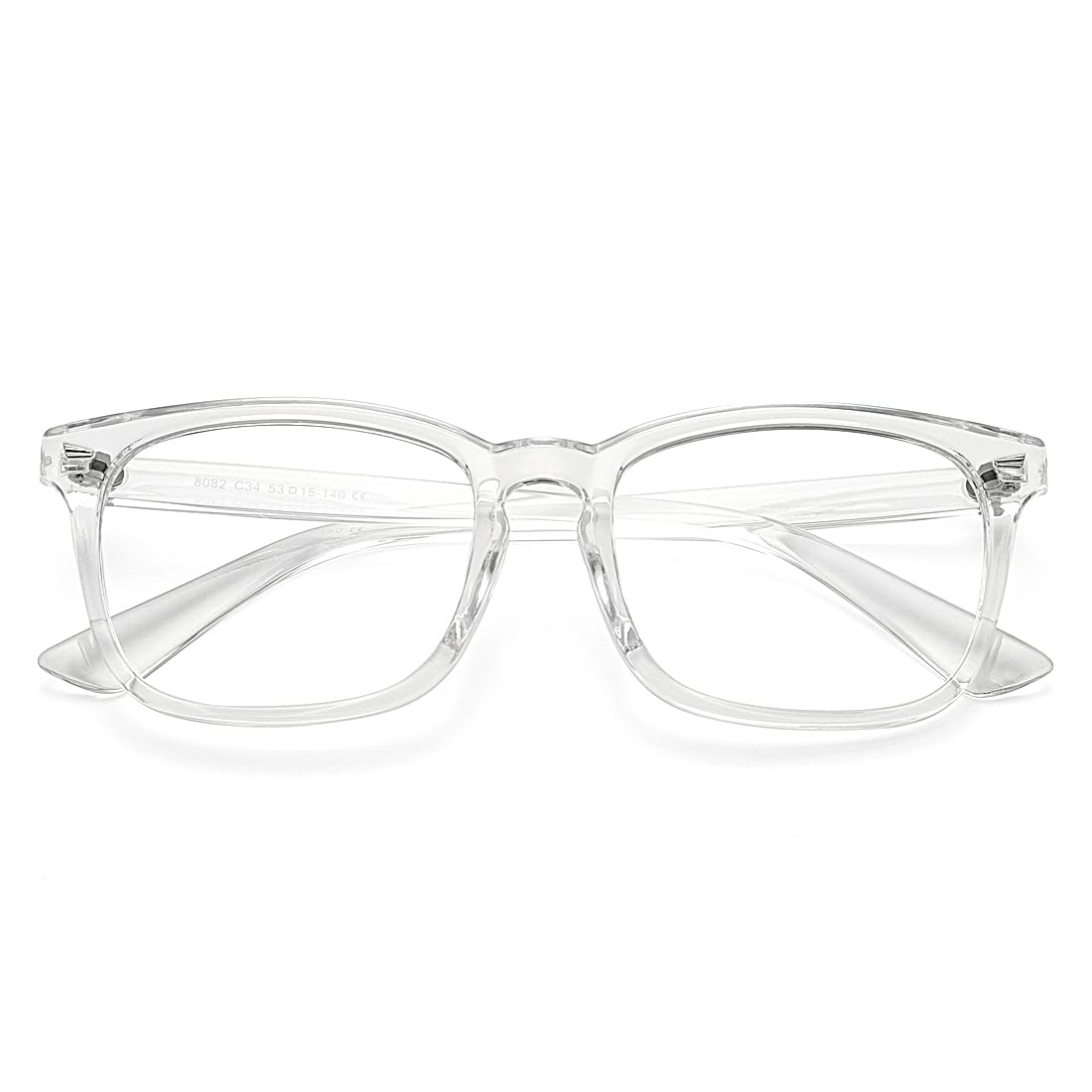 Clear Glasses for Women Men Square Frame Fake Non-prescription Eyeglasses