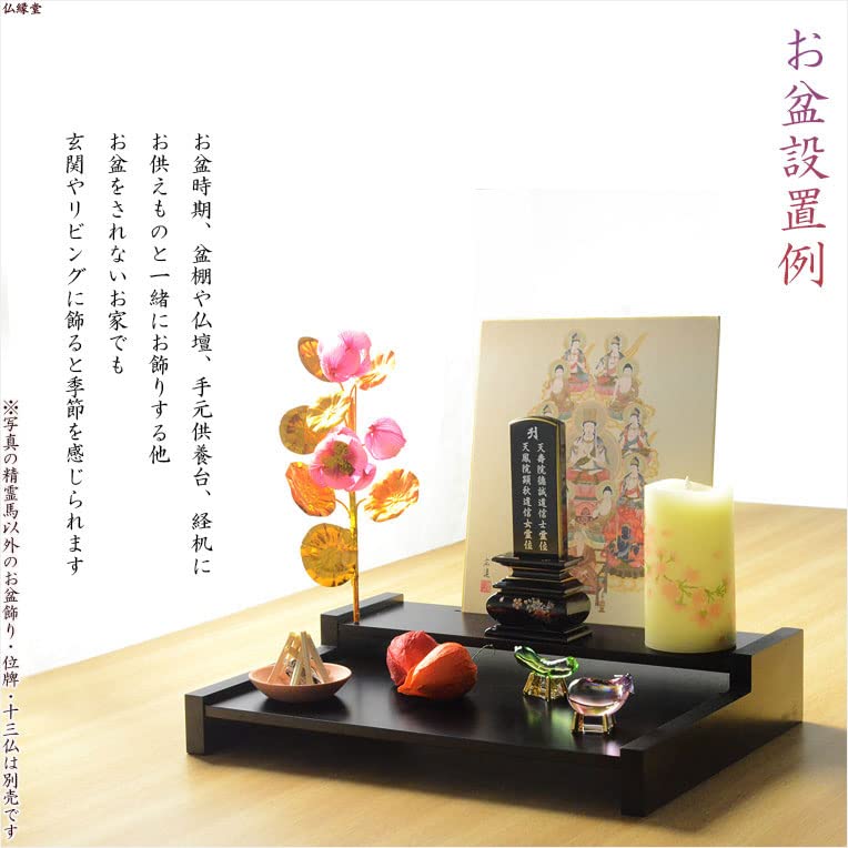 Amazon｜仏縁堂ブランド：お盆飾り【クリスタルガラス：精霊馬