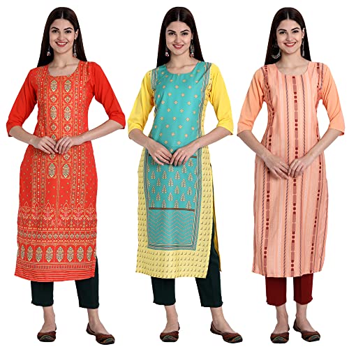 Image of Women's Crepe Straight Kurta