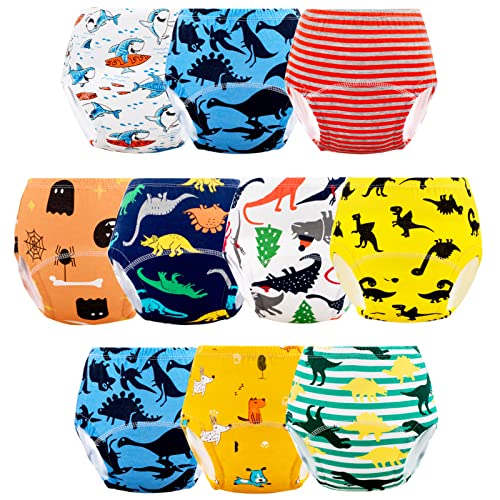 Image of Potty Training Pants for Boys, Toddler Learning Designs Training Underwear (10 Packs,Multi-Colored, 2-3T, S)