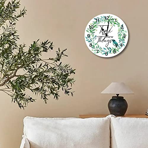 Horloge murale en bois rétro pour décorer un mur vide 38cm