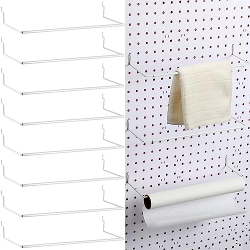 5 Pack Extendable Pegboard Paper Towel Holder,Pegboard Hook for