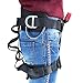 X XBEN Climbing Harness, Protect Waist Safety Harness Gear, Wider Half Body Harness for Roofing Fire Rescuing Rock Climbing Rappelling Tree Climb Red