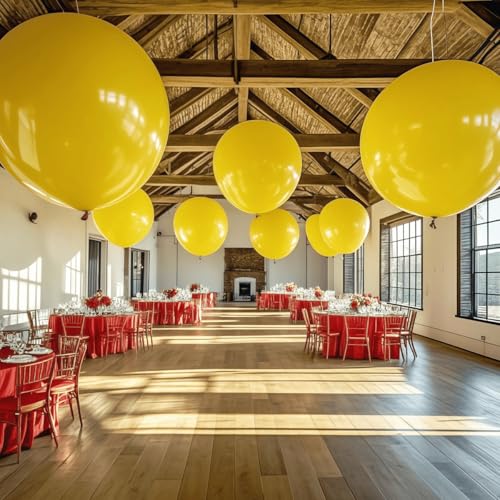 Image of 30 Pack Yellow Balloons 36 inch Yellow Latex Large Balloons for Party Decorations and Events