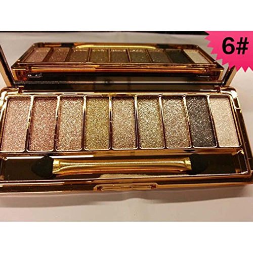 Diamond Eyeshadow Eye Shadow Palette & Makeup Cosmetic Brush Set New#6