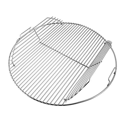 GriHero 54,6cm Klappbarem Grillrost Rund für Weber 57cm, One-Touch, Master-Touch, Holzkohlegrill & Kugelgrill, 7436 Grillrost Zubehör für Weber Bar-B-Kettle, Performer, Smokey Mountain Cooker Smoker GriHero 54,6cm Klappbarem Grillrost Rund für Weber 57cm, One-Touch, Master-Touch, Holzkohlegrill & Kugelgrill, 7436 Grillrost Zubehör für Weber Bar-B-Kettle, Performer, Smokey Mountain Cooker Smoker