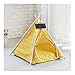 SDLSH Lits pour Chats, Tente de Lin Portable Tente pour Animaux de Compagnie Chaîne Chaton Maison, Teepée Lavable, Chiot Chat Chenils en Plein air intérieur, Accessoires pour Animaux De Compagnie