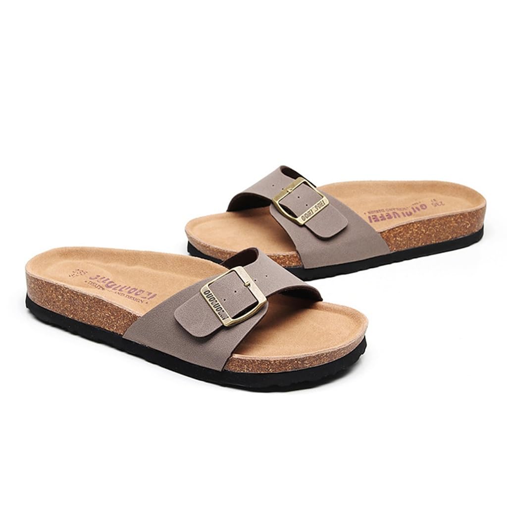 Zapatillas de Corcho para Mujer, Nuevas Sandalias Planas de de Verano, Zapatos Antideslizantes para Hombre, Sandalias de Playa para Viajes de Vacaciones (, 40 EU)