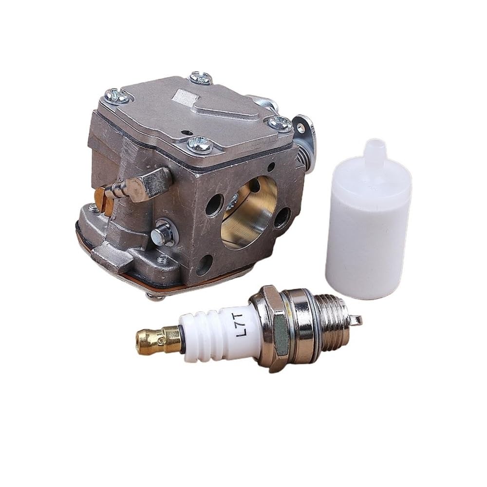 Kit de bujías y filtro de combustible compatible with carburador compatible con sierras de corte de hormigón K650, K700, K800 y K1200, piezas del carburador 503280418