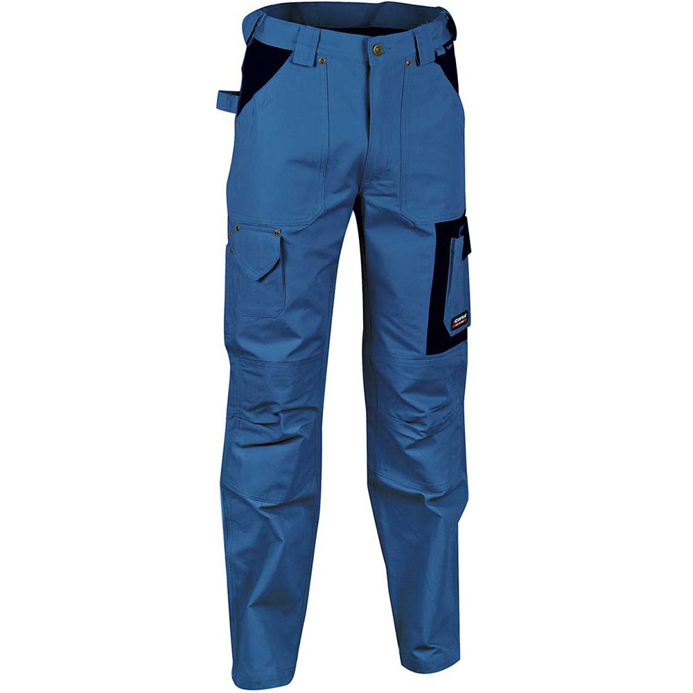 Cofra V052-0-02.Z46 Dublin Pantalon, Bleu Clair/Noir, Taille 46