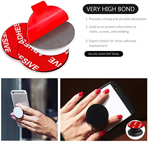 Very High Bond Sticky Adhesive, Azxyi 9 Pack Adhesive Replacement For Socket Base, 1.4 Inches Double Sided Sticker Tapes For Phone Collapsible Grip & Stand Base #TOP3