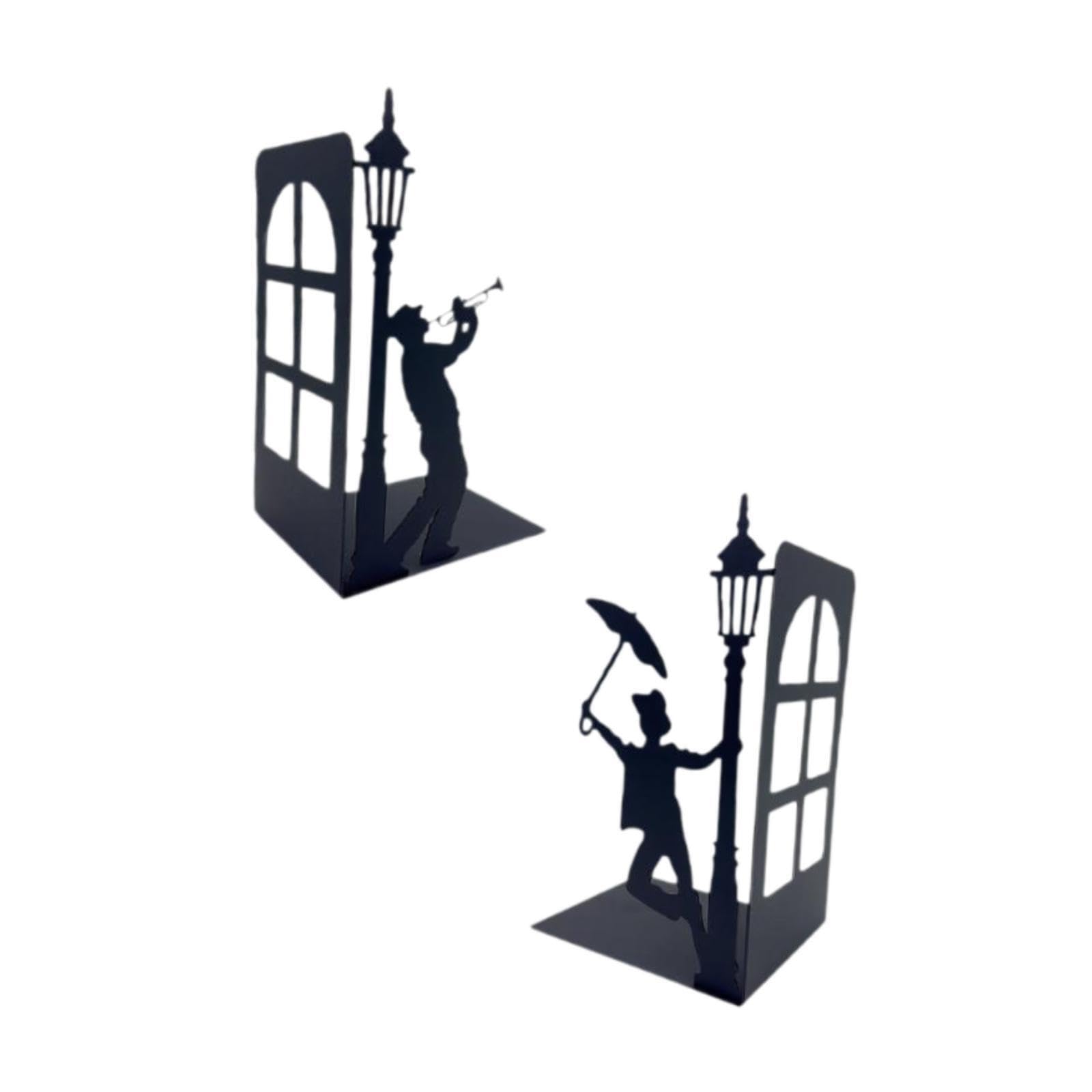 QIXCXAZ Functional And Stylish Bookends Stabilizing Books And Personalizing Space These Bookends Are Built To Last And Provide Reliable Support For Books