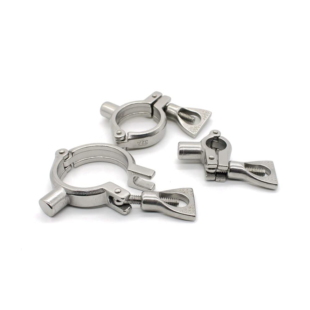 Pasuje do 12,7 19 22 25 27 32 38 42 45 48 51-152 mm OD 304 uchwyt zaciskowy do rur ze stali nierdzewnej (63 mm 2,5 cala) łącznik rurowy