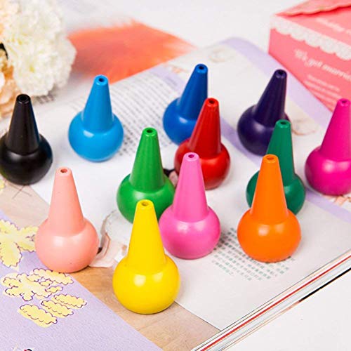 Image of ArtBee Finger Crayons For Toddlers,12 Colors Finger Paint Palm Grip Crayons,Multicolor