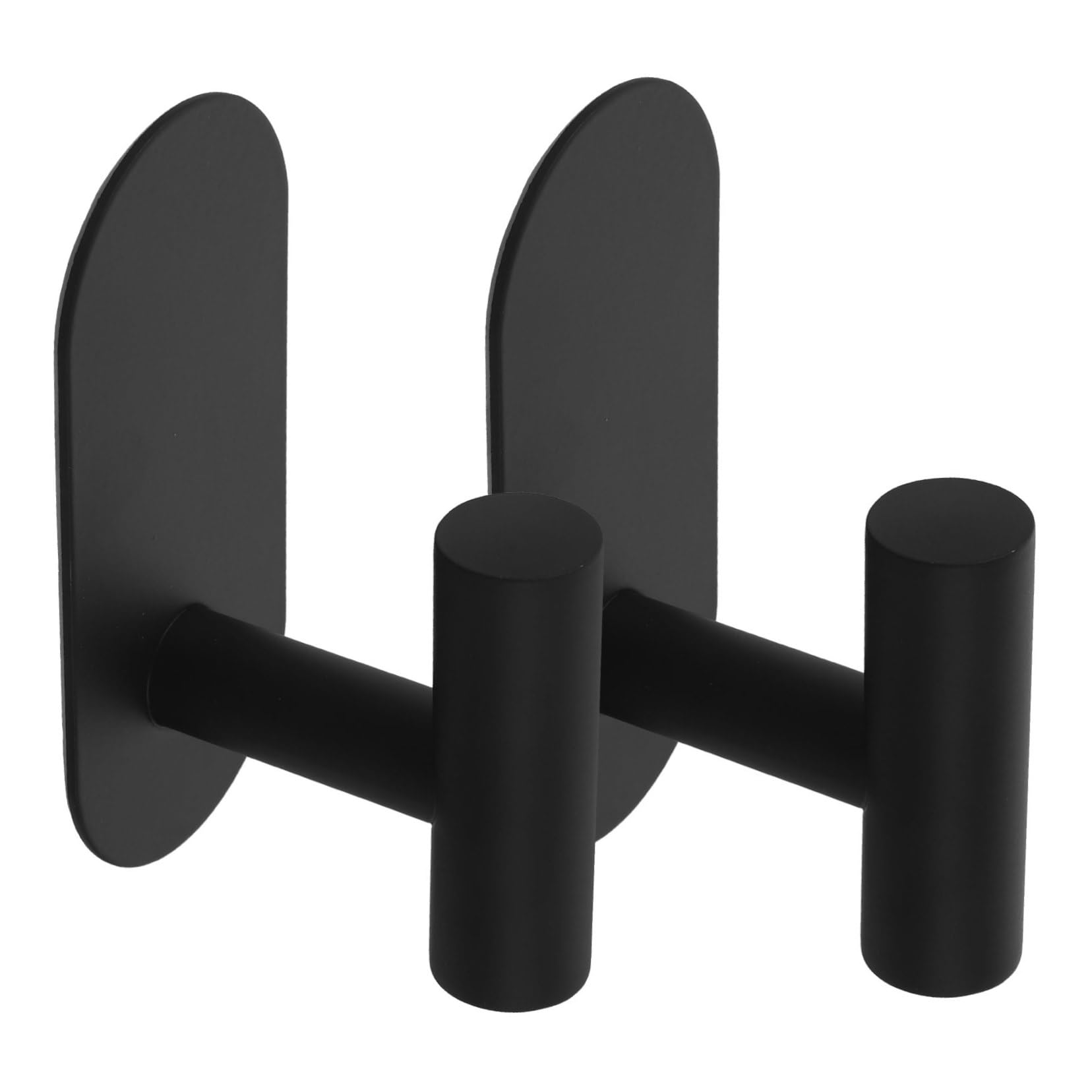NUOBESTY 3 Set Gancio Adesivo in Acciaio Inossidabile Ganci Per Muro Gancio Per Asciugamani Da Doccia A Forma Di Portasalviette Per Bagni Gancio in Metallo Black 2 Pezzi*3