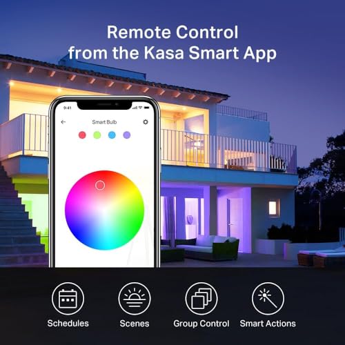 Kasa Smart Light Bulbs, Full Color Changing Dimmable Smart WiFi Bulbs Compatible with Alexa and Google Home, A19, 60 W 800 Lumens,2.4Ghz only, No Hub Required, 2-Pack (KL125P2), Multicolor - image 8