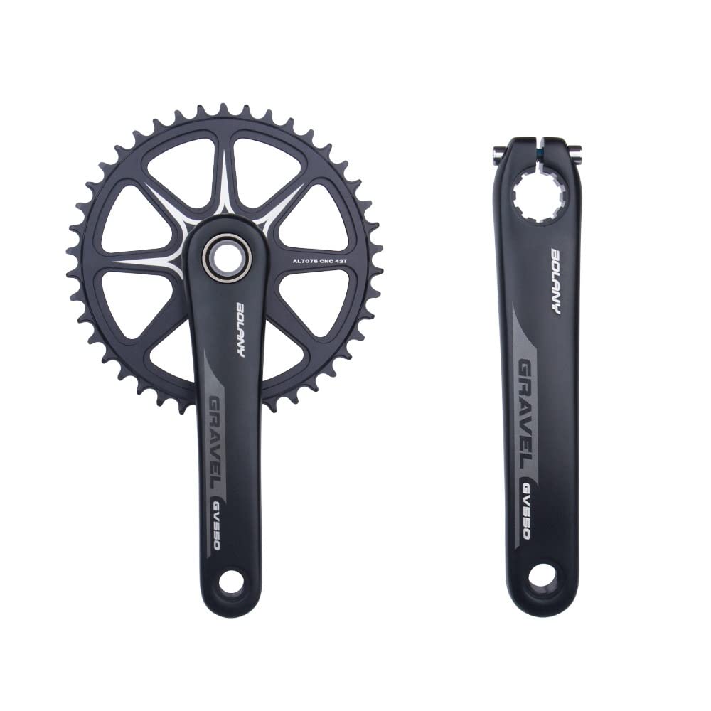 Bicicletta da Strada Guarnitura 40T Guarnitura 170mm Braccio Pedivella Compatibile con 10/11 velocità