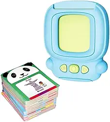 Cardkids Educação infantil Aprender Inglês 224 Palavras Azul Livro Inteligente