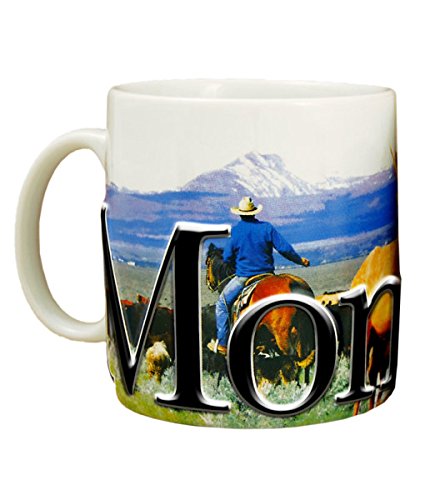 AmericawareMontana 18oz. Color Relief Coffee Mug