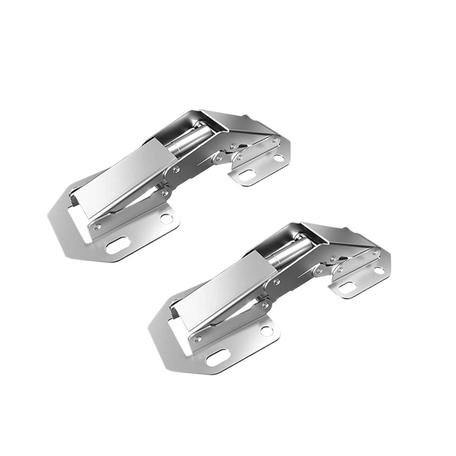 Sensumepb 2Pcs 7.7Cm(3Inch) 2 Or 4 Pack Hidden Hinges For Frameless Cabinet Doors, Concealed Surface Mount Hardware(2Pcs 7.7Cm(3Inch))